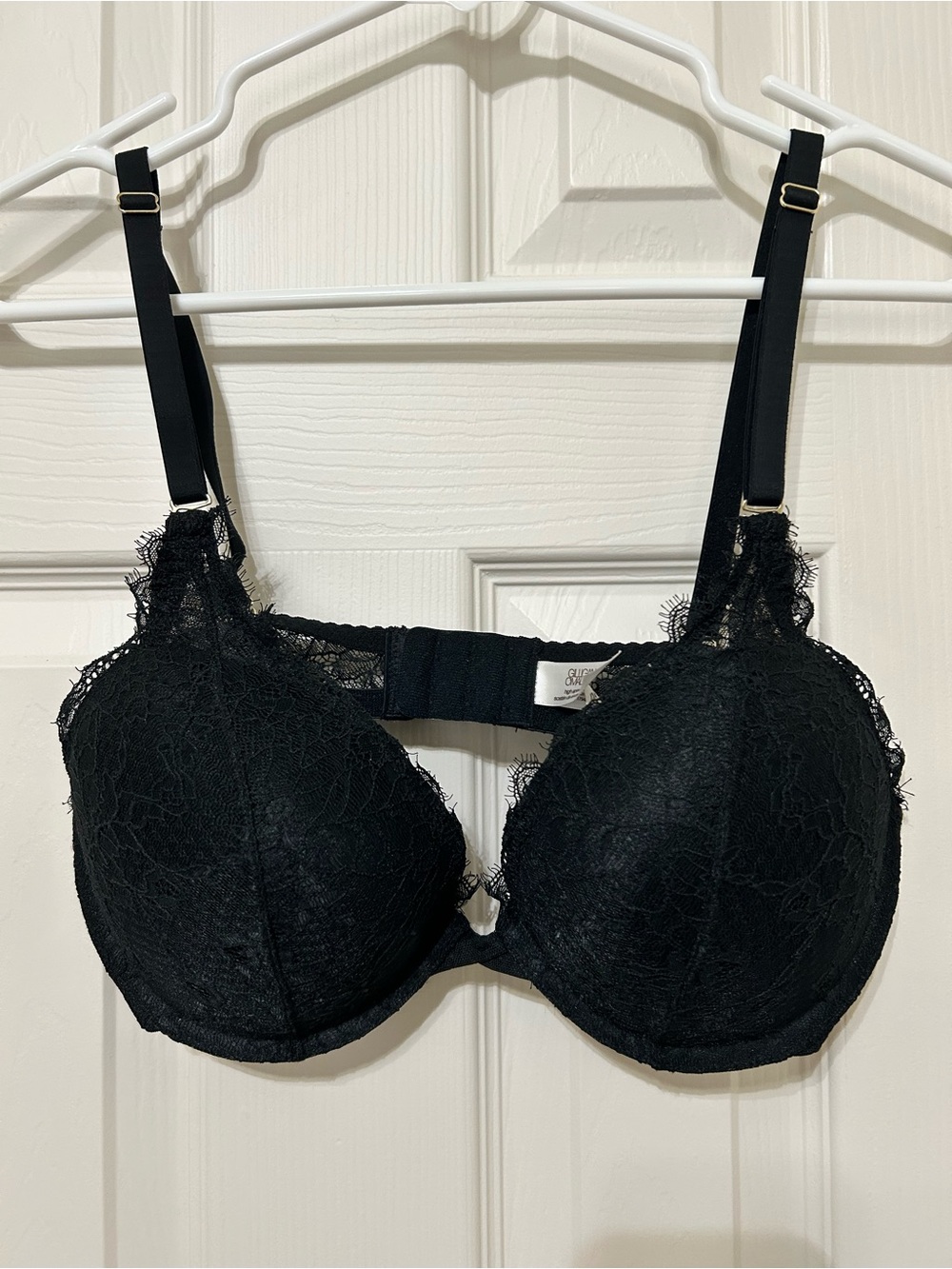Gilligan & O'Malley High Apex Black Lace Push-Up Bra sz 36C NEW NEVER WORN